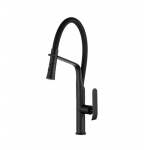 Aqua Matte Black Round Sink Mixer